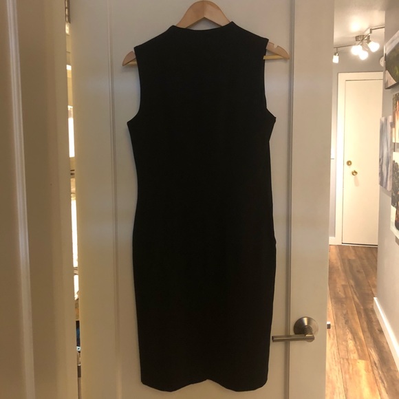 Calvin Klein 2 Zipper Black Dress. NWT. Size 8 - Picture 2 of 6